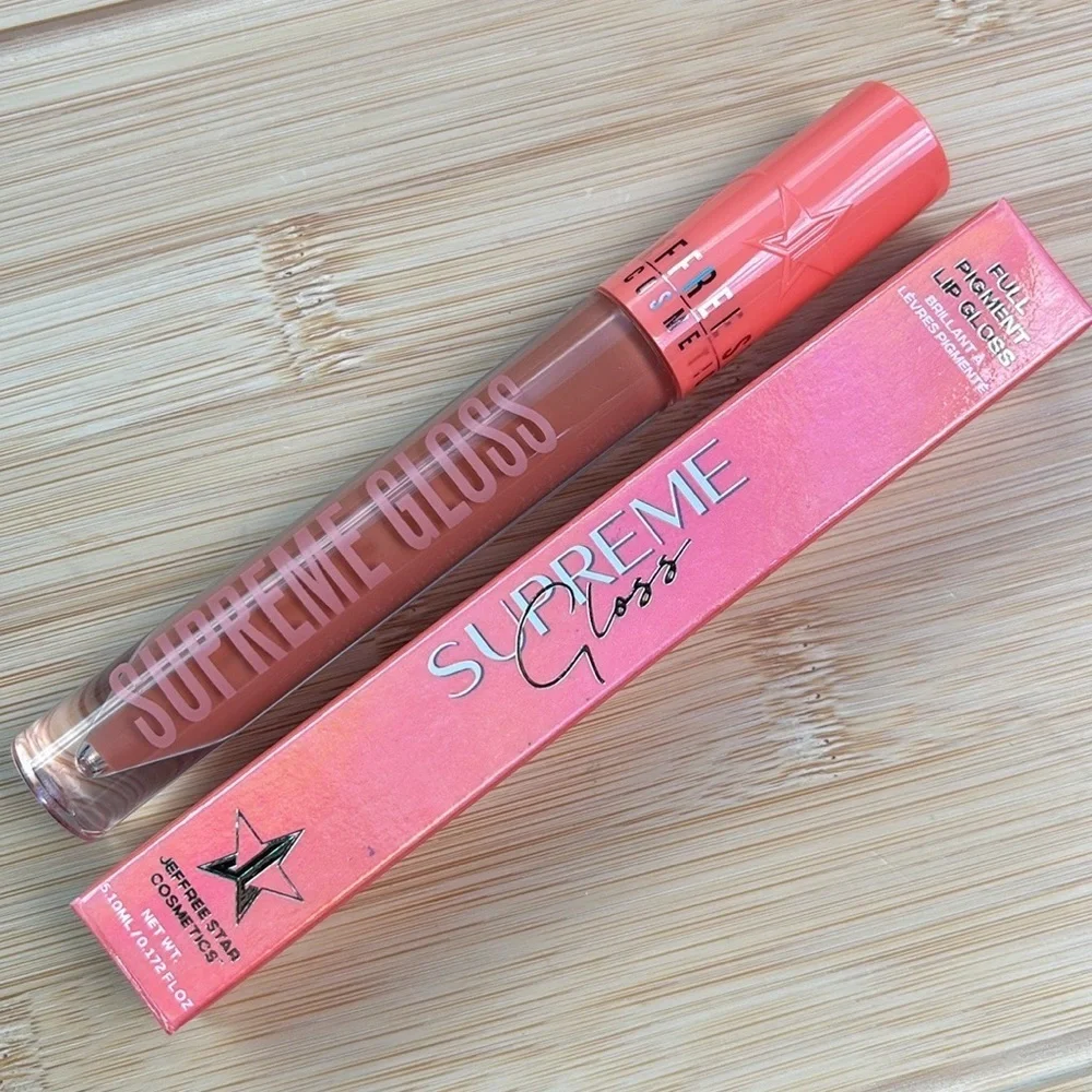 Brand New Jeffree Star Supreme Gloss Full Pigment Lip Nude Garden Earthy Orange